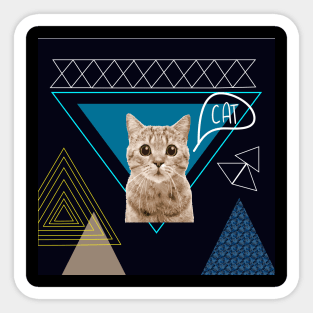 Cat - Zine Culture Sticker